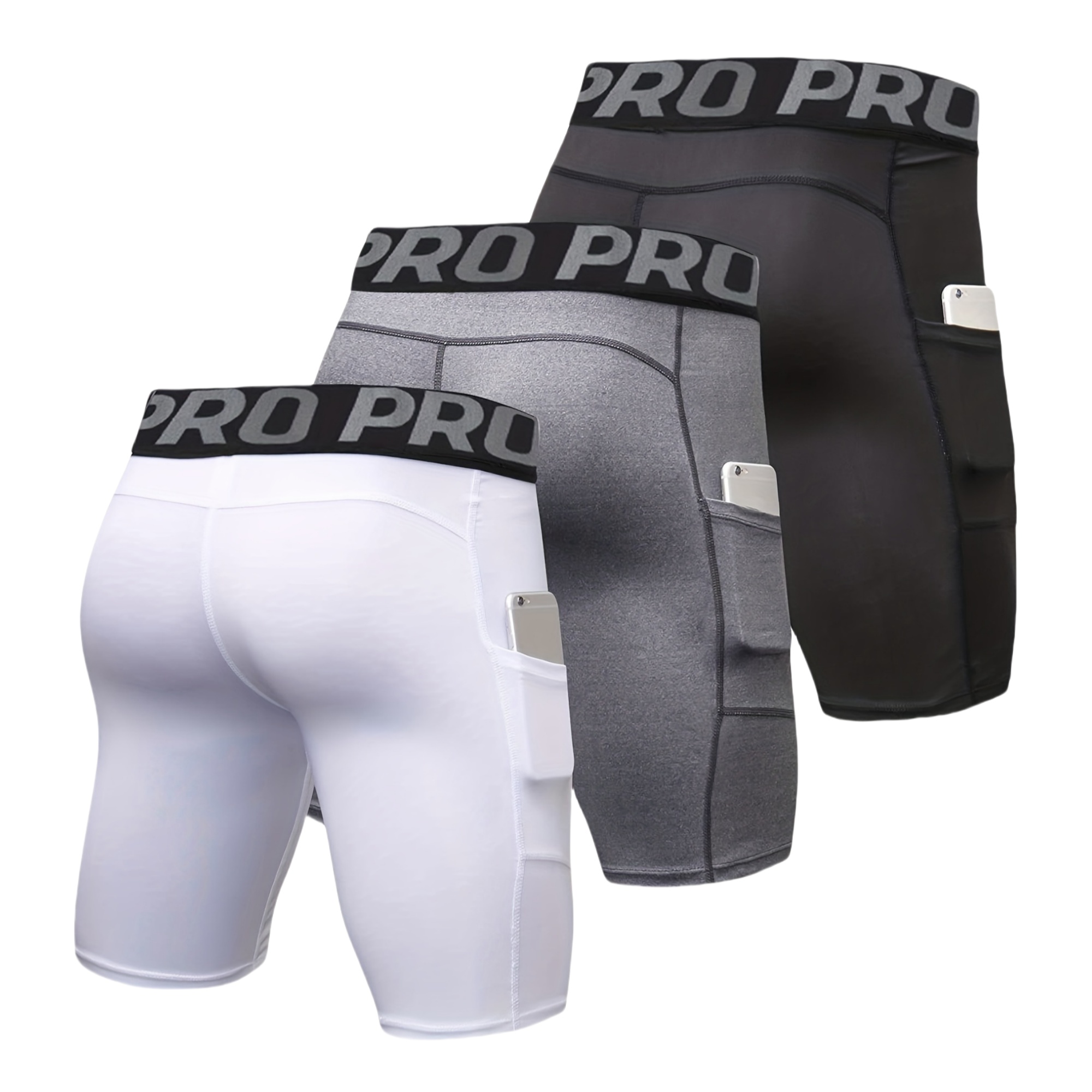 3 Pack Men's Compression Short - Compression Shorts Athletes recension och pris