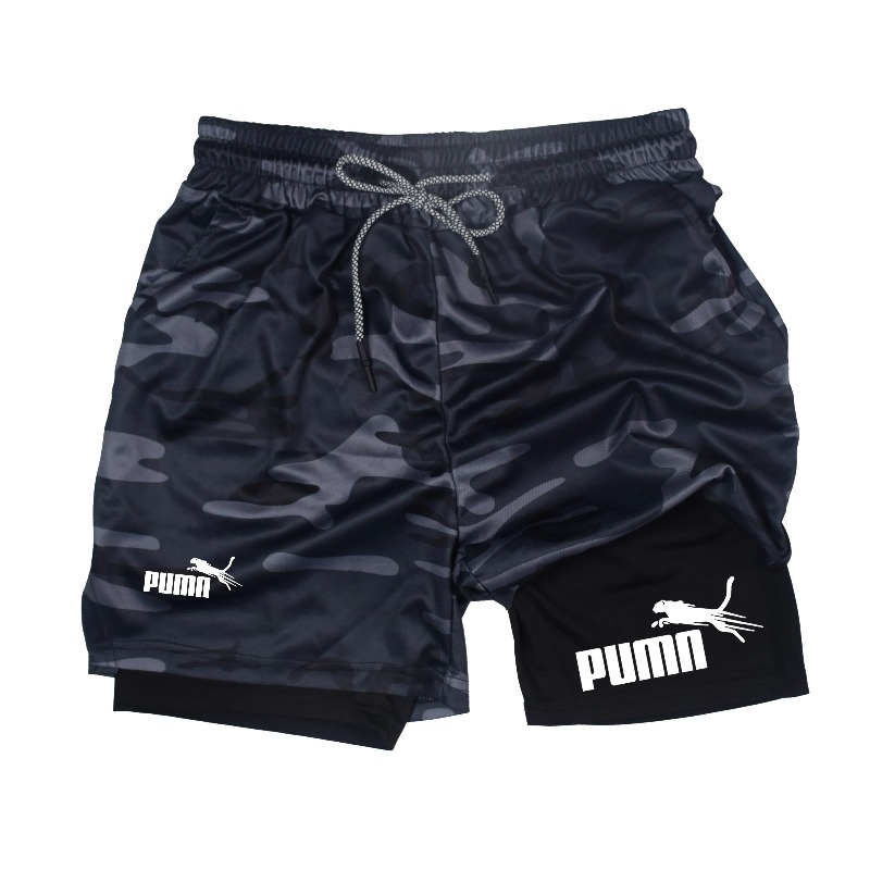 Summer Breathable Two-in-one D - Compression Shorts Athletes recension och pris