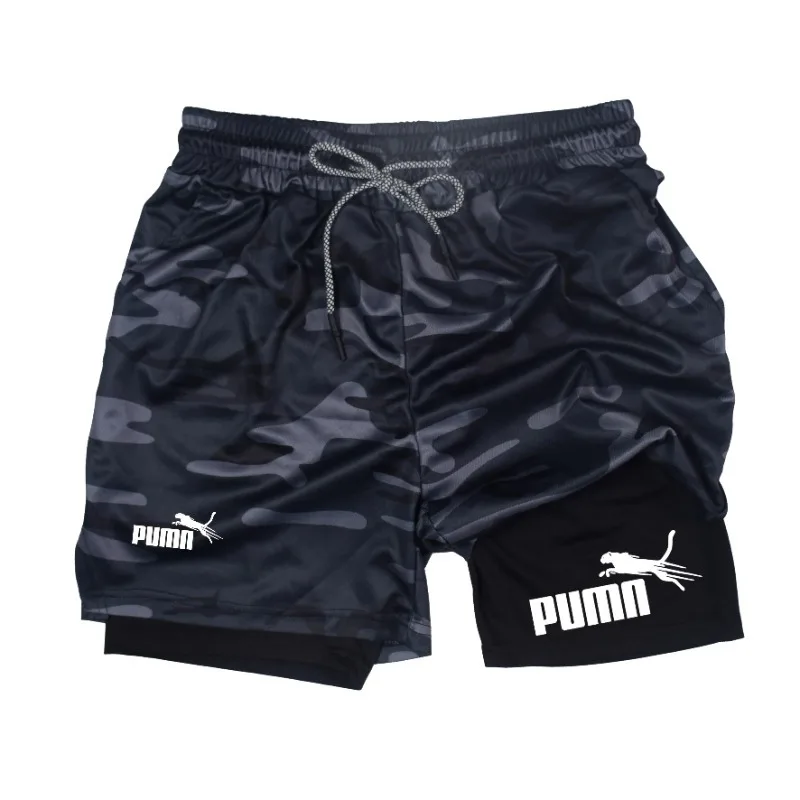 Summer Breathable Two-in-one D - Compression Shorts Athletes recension och pris