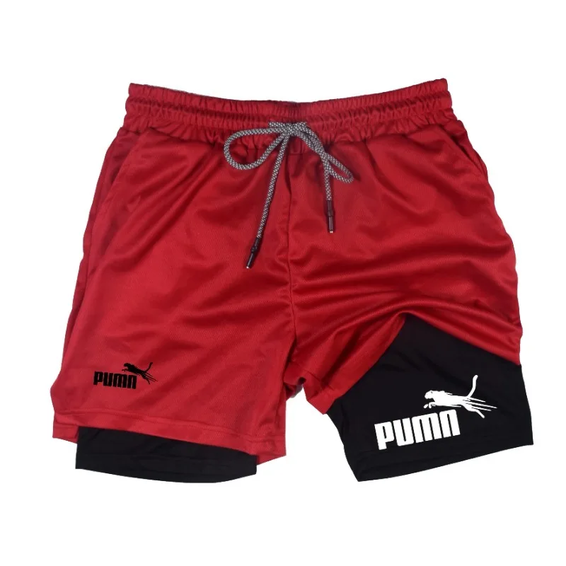 Summer Breathable Two-in-one D - Compression Shorts Athletes recension och pris