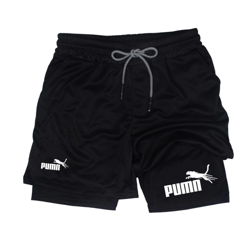 Summer Breathable Two-in-one D - Compression Shorts Athletes recension och pris