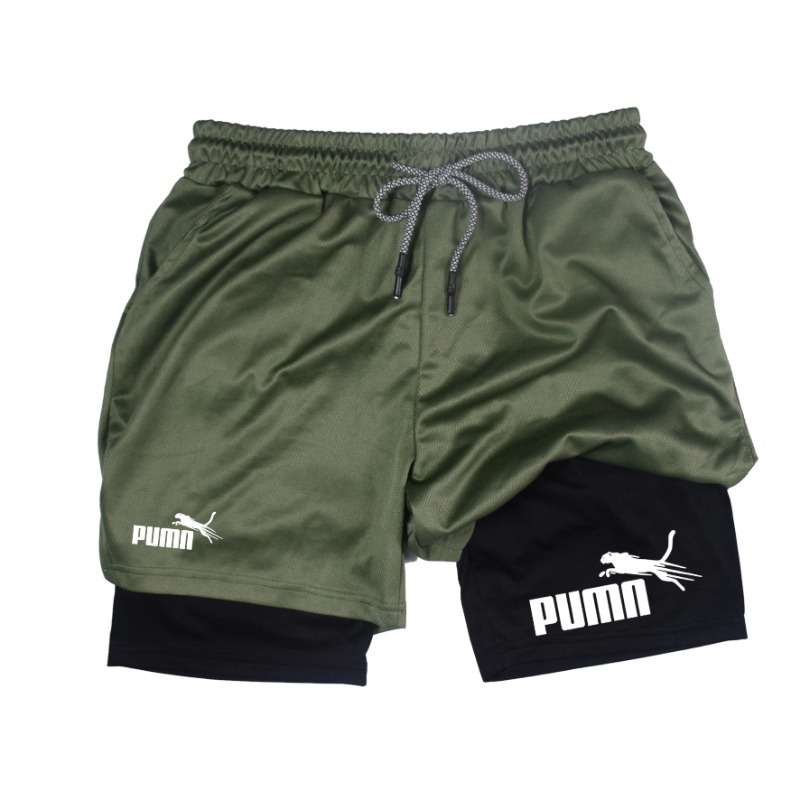 Summer Breathable Two-in-one D - Compression Shorts Athletes recension och pris