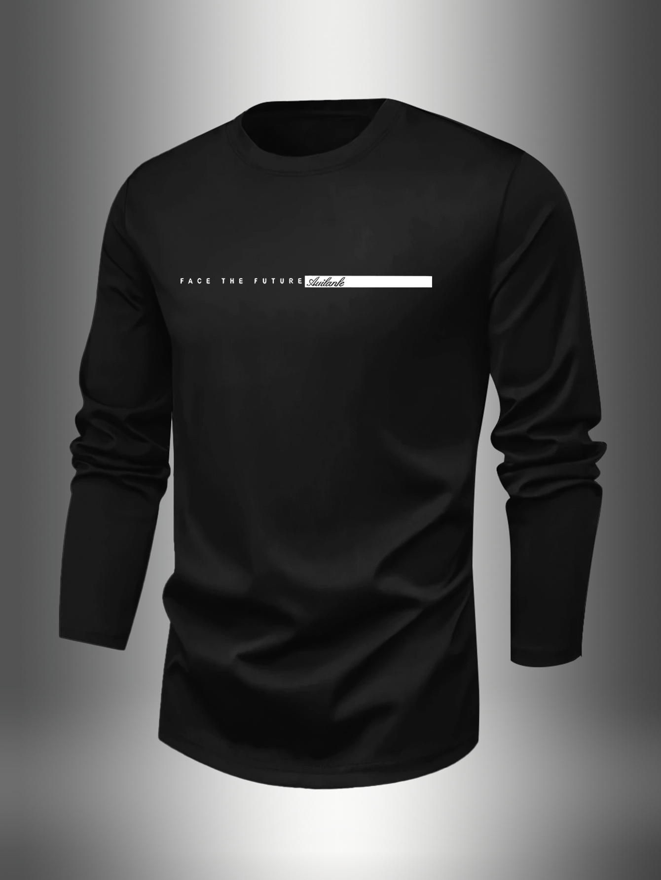 100 COTTONMen Crew Neck Long S - Undershirt Crew Neck recension och pris