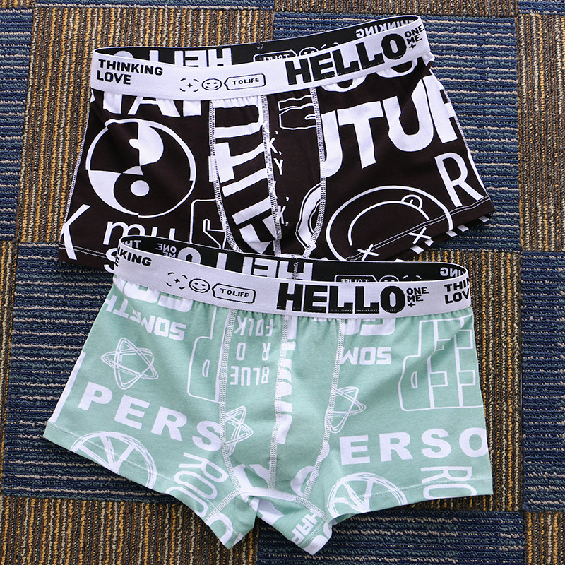Men Panty Two Pack Printing Fl - Boxer Brief Pack Cotton recension och pris