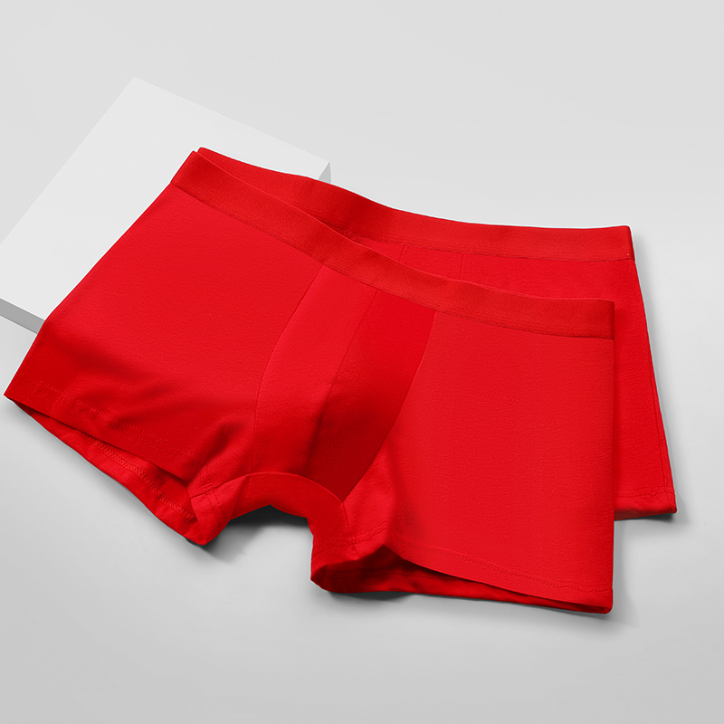 Men's 100% Cotton Red Boxer Br - Boxer Brief Pack Cotton recension och pris